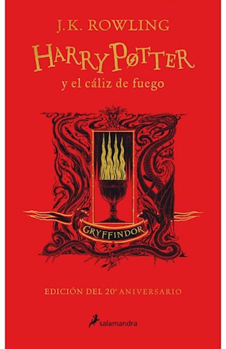 Libro 4. Harry Poter Y El Caliz De Fuego ( Gryffindor ) 20 Aniversario