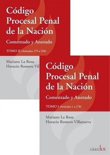 Libro Codigo Procesal Penal De La Nacion ( 2 Tomos )